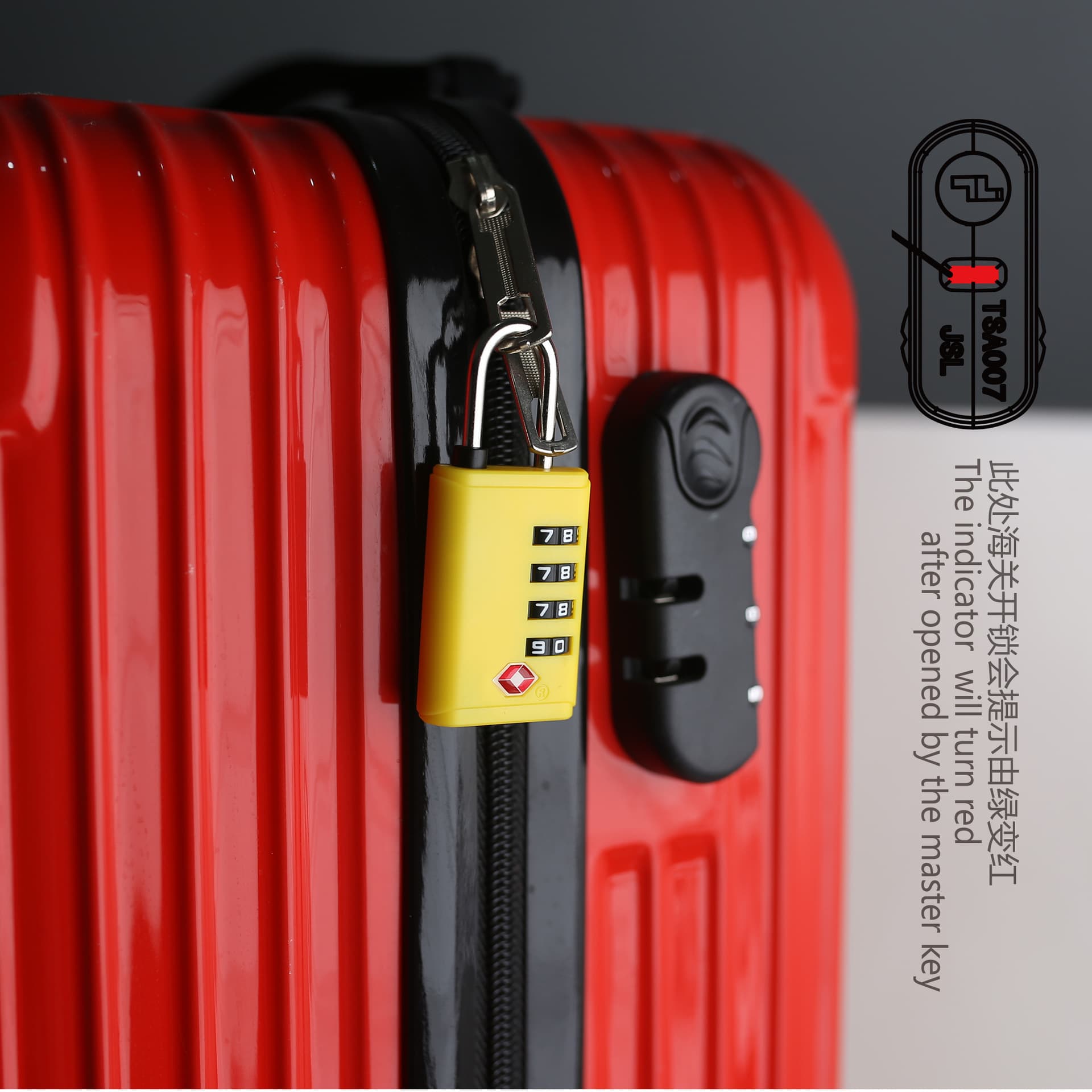 Unlock Trim Tsa Customs Lock ABS Lightweight Lock Bags Bag Gymnasium Cabinet Code Lock Code Lock 07ST