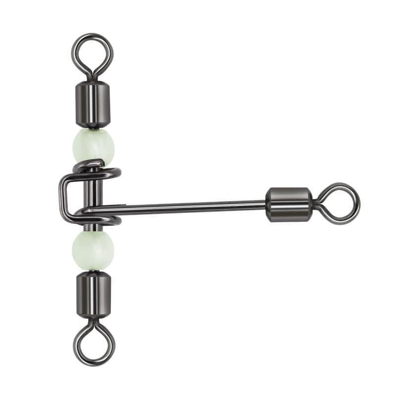 [T-shape Cross-line Rolling Swivel Pearl Beads Fishing tackle] 5