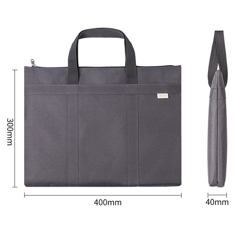 Purse, handheld linen bag with zipper, storage bag for documents 2