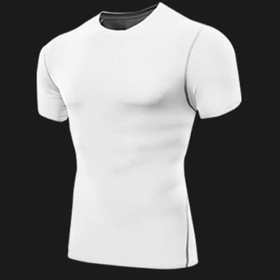 Vest, quick dry basketball base T-shirt for gym for training, tight, with short sleeve, for running 3