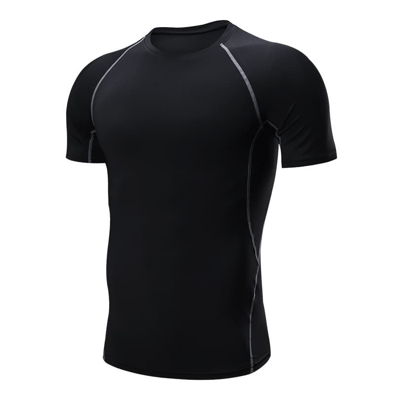 Vest, quick dry basketball base T-shirt for gym for training, tight, with short sleeve, for running
