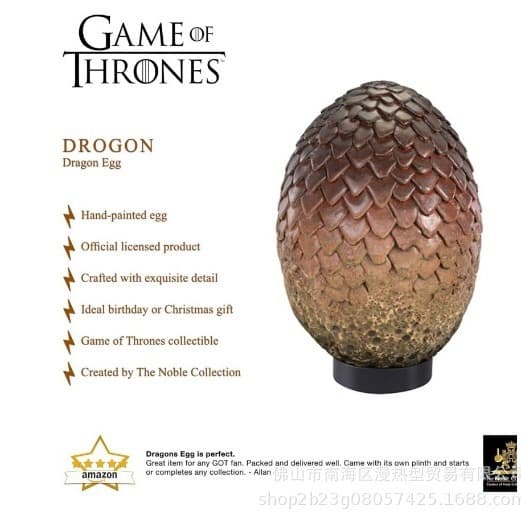 Game of Thrones Dragon Egg Resin Decoration 4