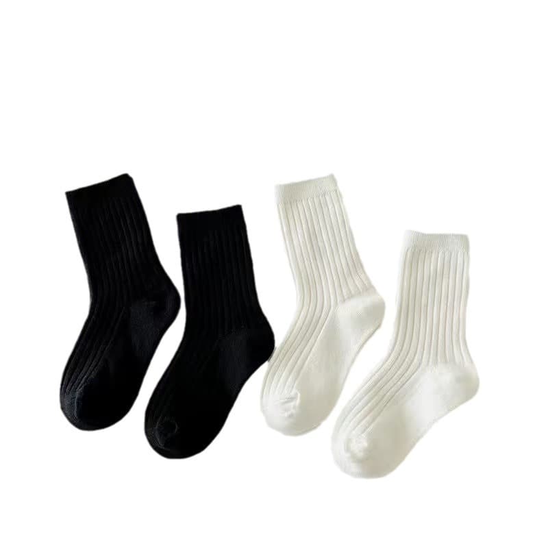 Solid color colored cotton children's knee socks for men and women, suitable for spring and autumn 5