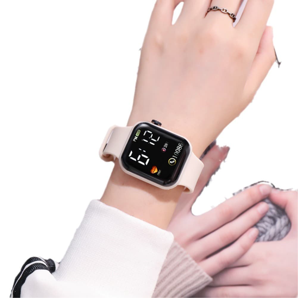 Universal digital watch for men and women, fashionable bracelet 5