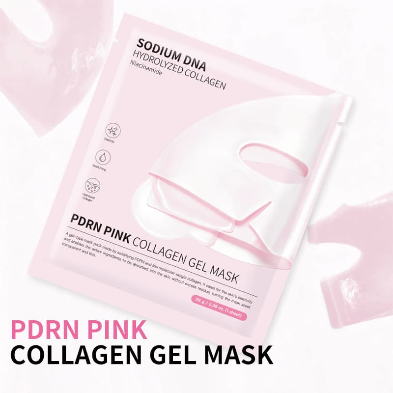 Cross -border PDRN PINK Collagen Gel Mask pink collagen mask jelly dialing body 5