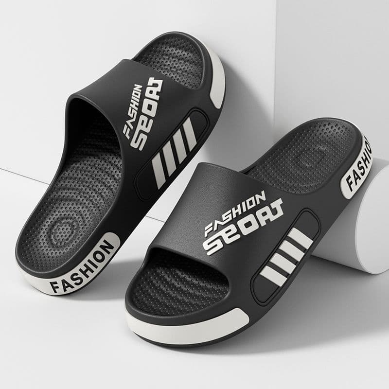 Men's extra large trend sports men's slippers for students, non-slip summer mule, plus size, suitable for outdoor wear 3
