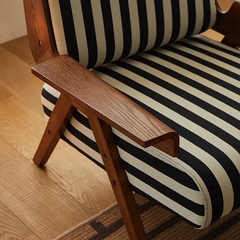 Retro design sofa, zebra from natural wood, French vintage style 2