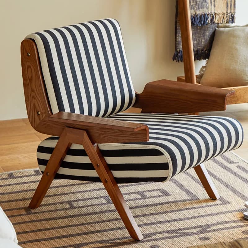 Retro design sofa, zebra from natural wood, French vintage style 3