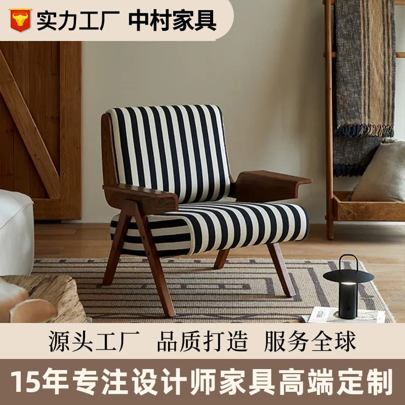 Retro design sofa, zebra from natural wood, french style