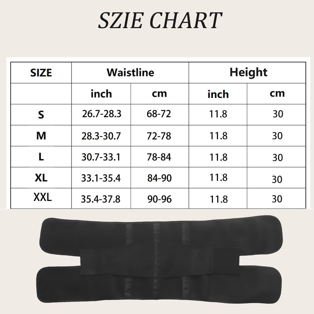 Women's Waist Trainer Body Slimming Slim Shaping Belt Sweat Absorbent Belt Abdominal Control Corset Support Belt 2