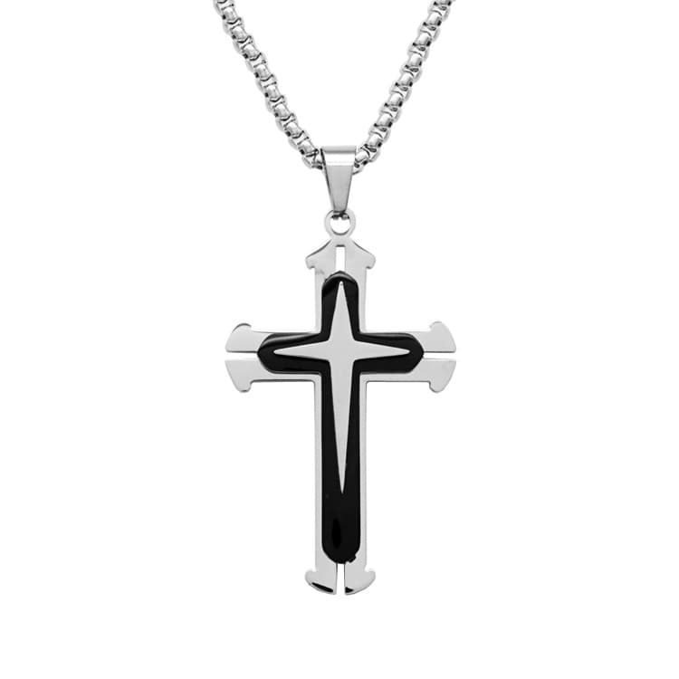 (Cross-border trading), Tide, pendant hip-hop style, necklace stainless steel, European style, for beloved, punk style 5