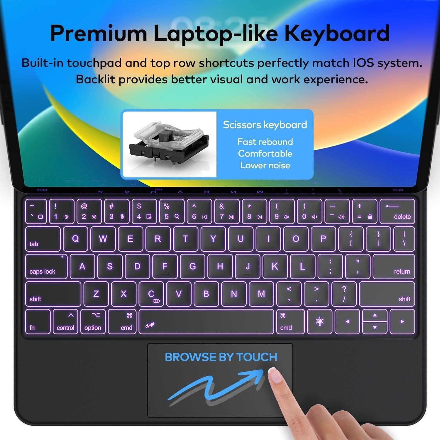 Compatible keyboard, 4 inch, pro11, 11 inch, 10.9 inch, bluetooth 2