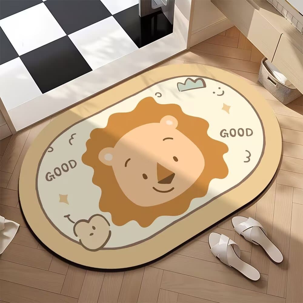 Cartoon non-slip hygienic carpet, water absorbent 1