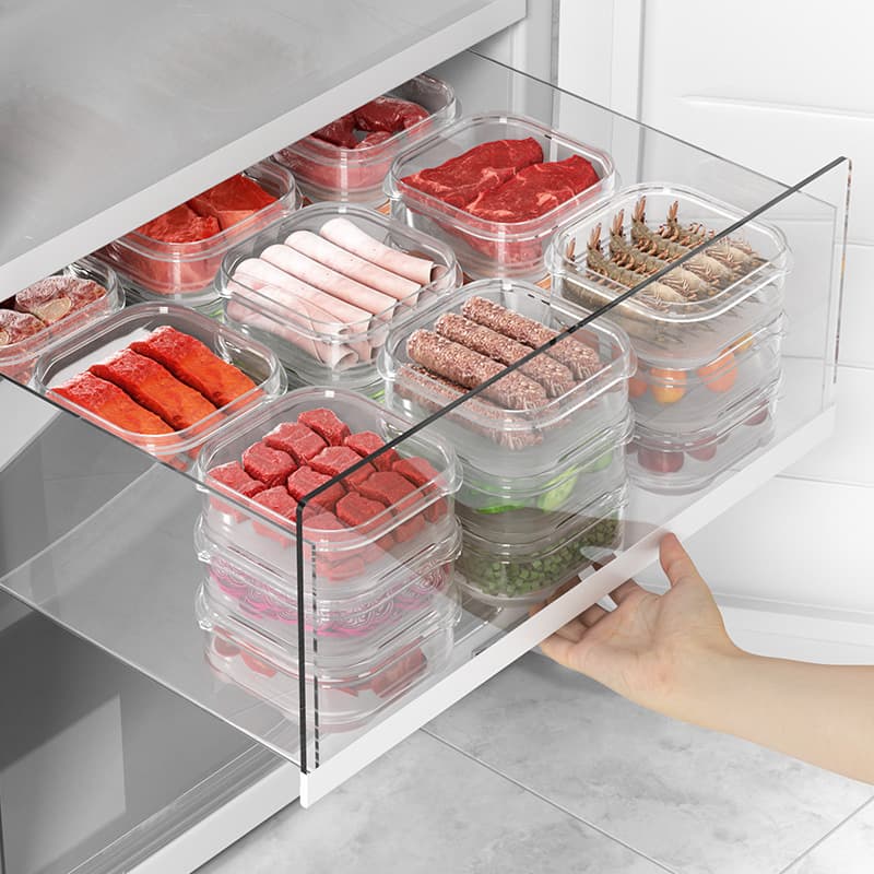 Refrigerator frozen meat storage box fresh -keeping box Food -grade refrigerator quick frozen meat packing box sealing fresh -keeping box 2