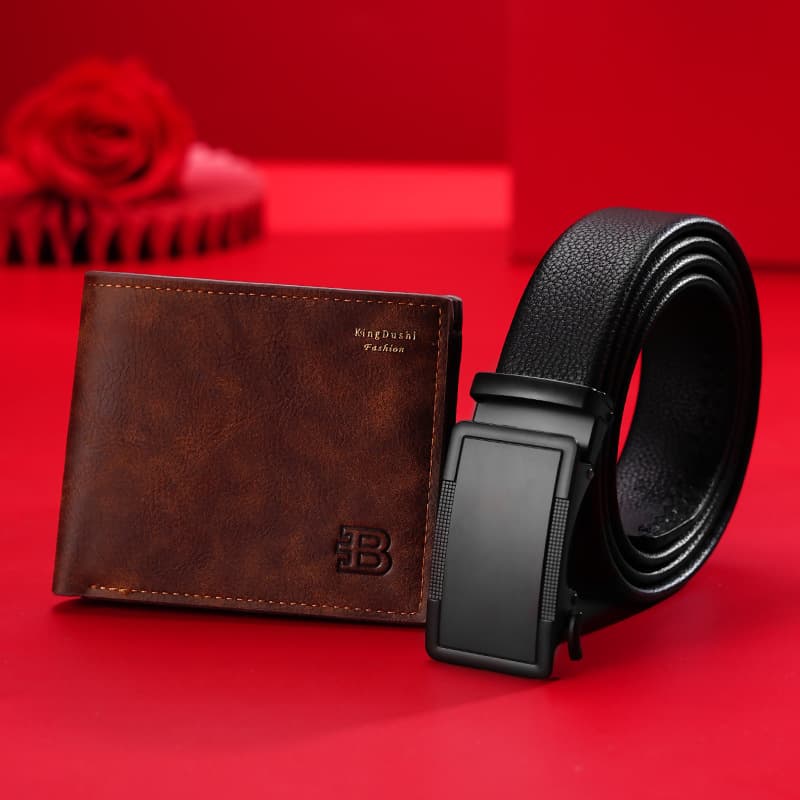 Gift box, set, belt, automatic wallet, high-end trousers, Birthday gift 3