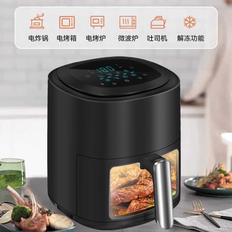 Foreign trade air fryer Household large -capacity smart LCD pinks with a machine oven new European and British standard 110V 3
