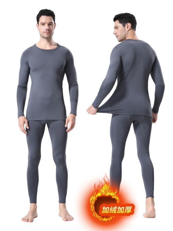 Sports set for gym, keep warm underwear, quick dry long-sleeve for training, tight, for running 3