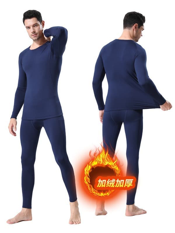 Sports set for gym, keep warm underwear, quick dry long-sleeve for training, tight, for running 5