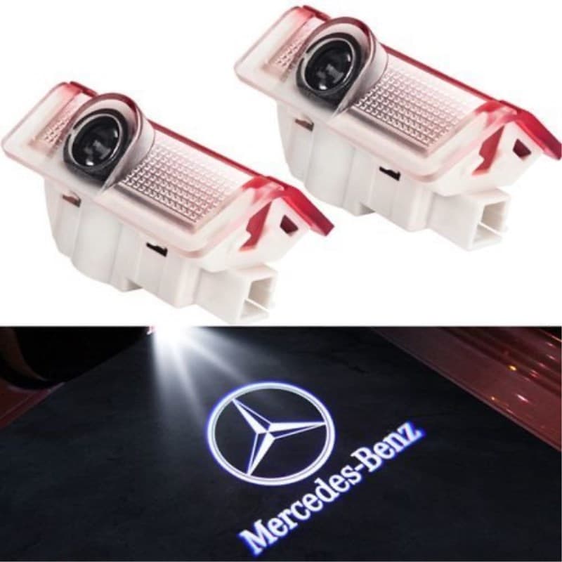 Suitable for Mercedes-Benz welcome lamp E-class C-class B-class A-class GLE GLC GLB door modification projector light 2