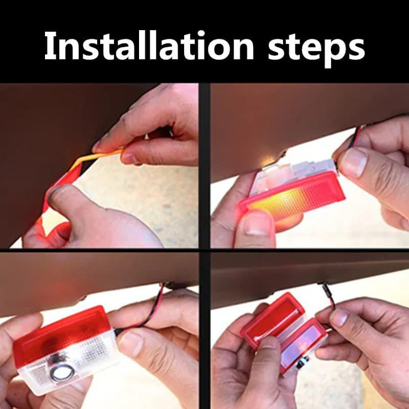 Suitable for Mercedes-Benz welcome lamp E-class C-class B-class A-class GLE GLC GLB door modification projector light 5