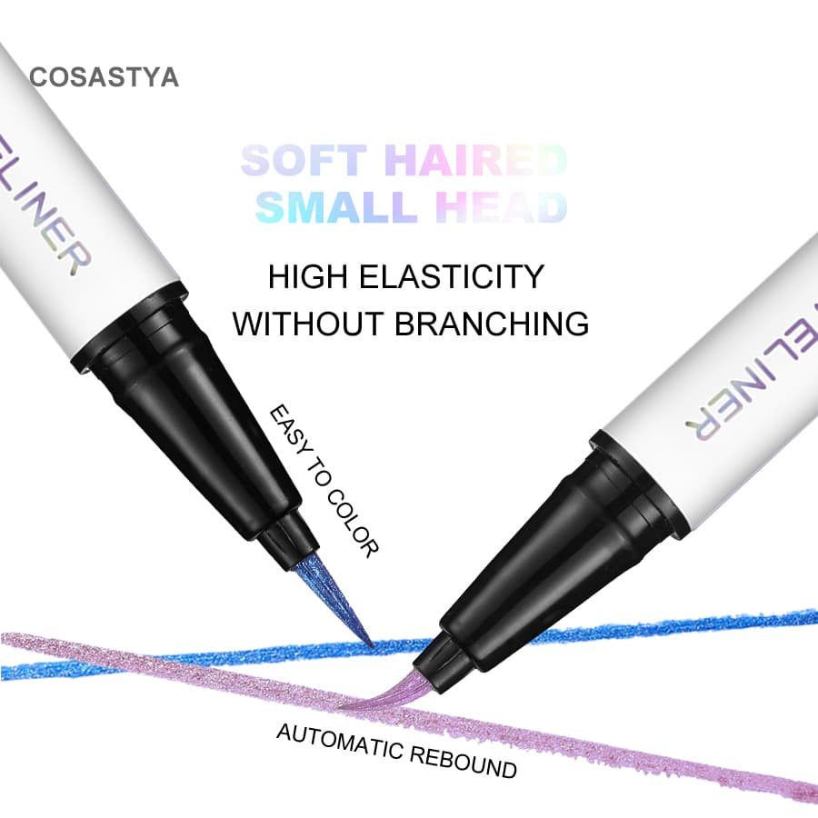 Cross -border dedicated to explosion CosasStya eyeliner 6 -color waterproof sweat and anti -sweaty, colorful color Eyeliner 3