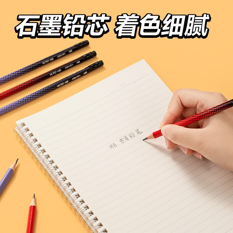 Triangular pencil for students, cartoon drawing apron, cute calligraphy 4
