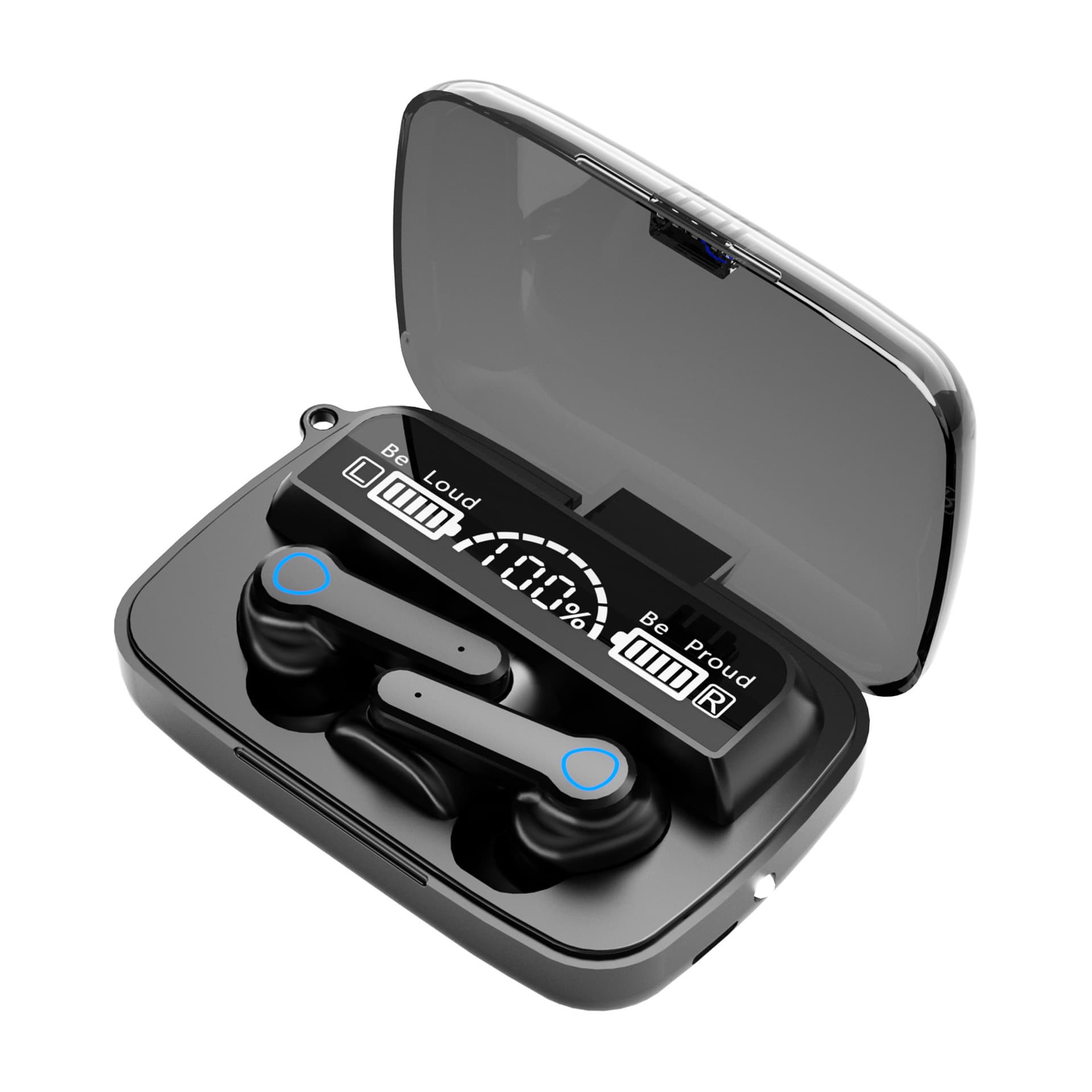 Cross-border m10 Bluetooth headset large power in-ear wireless touch noise reduction ultra-long battery life digital display F9-5c headset 5