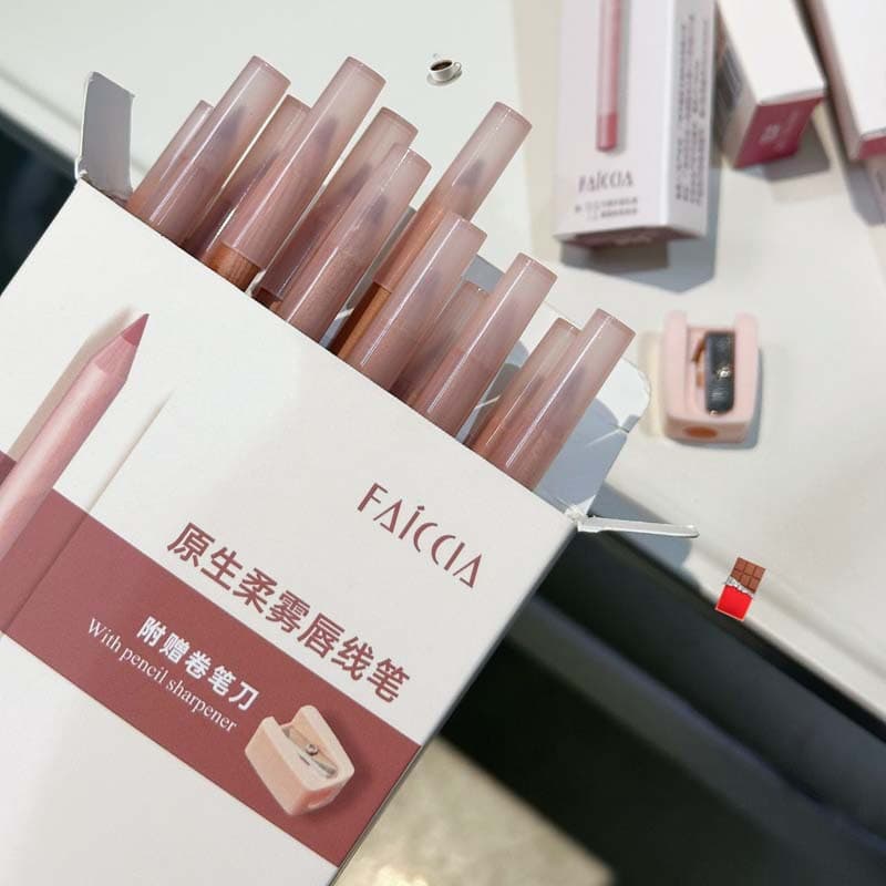 FAICCIA Matte waterproof lip pencil, lipstick, contouring, long-term effect 3