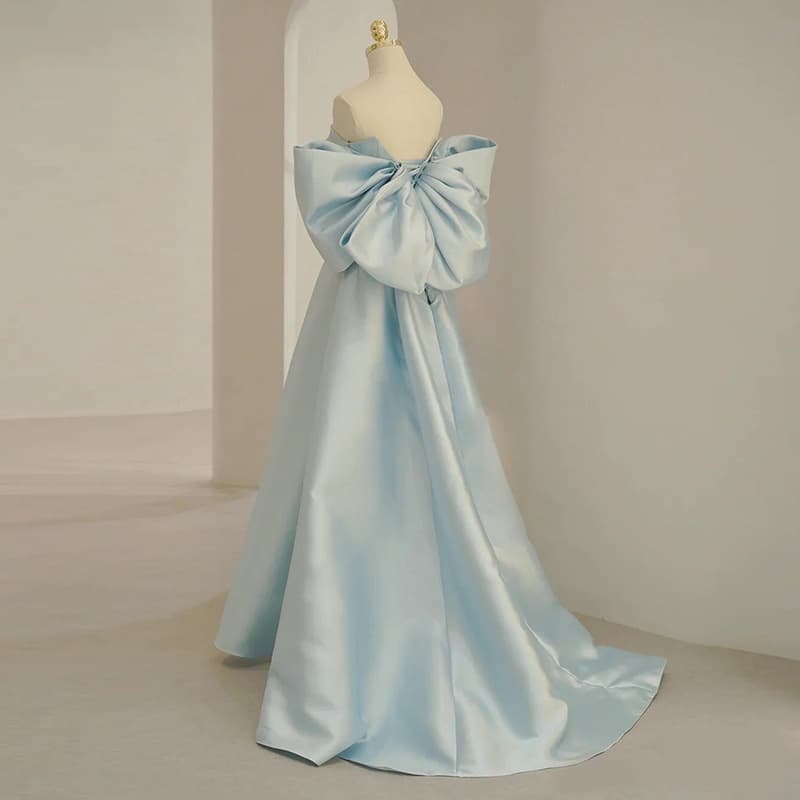 Blue evening dress, elite bra top 2