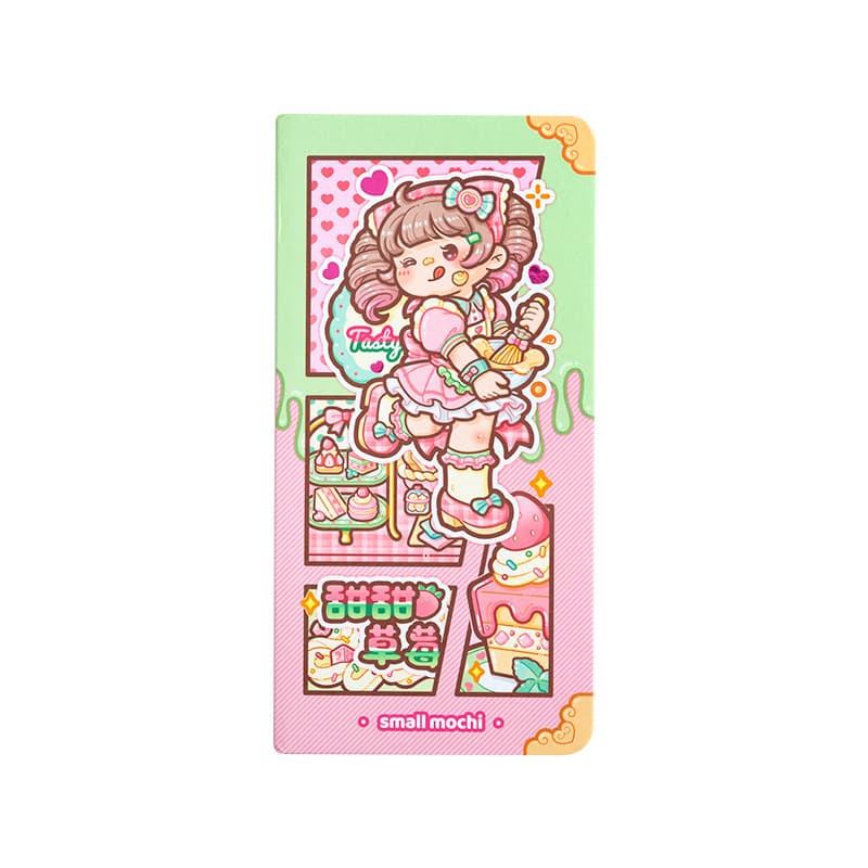 Little Machi Weeks Handbook Desserts Handbook Cute notebook for high-looking girl heart grid book Cute notebook 5