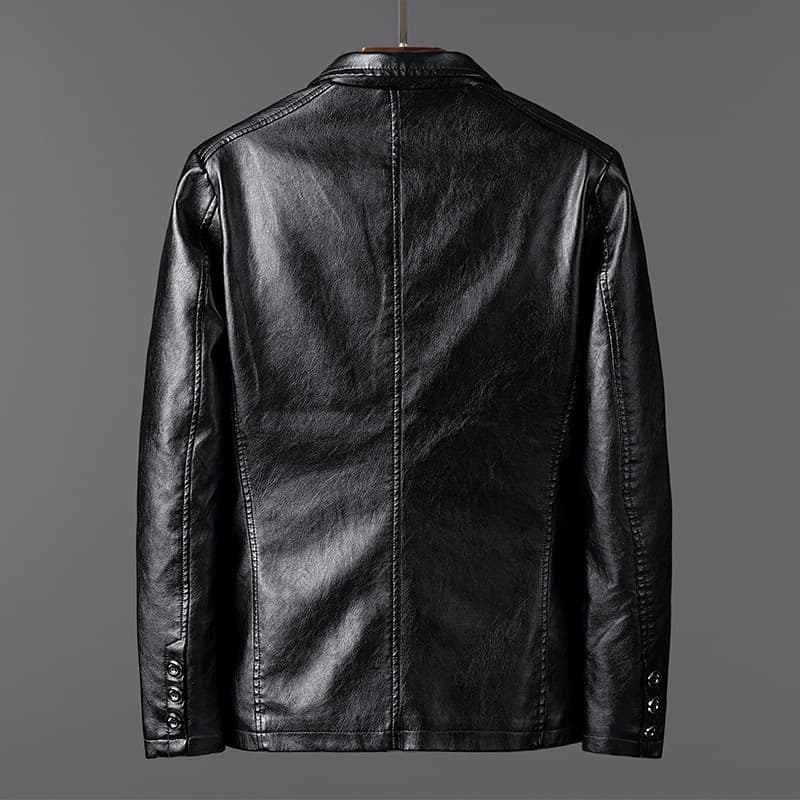 Demi-season polyurethane suit, trend men's jacket, Korean style 3