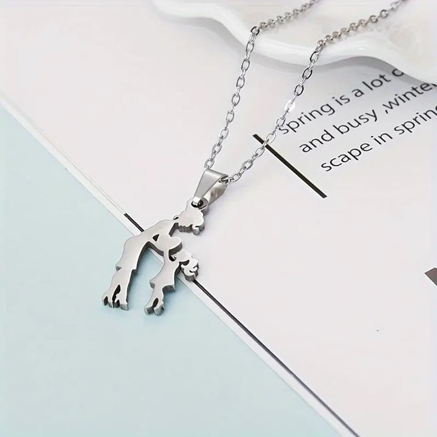 Necklace, pendant stainless steel, style, Birthday gift 2