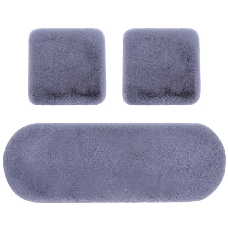 Plush keep warm non-slip seat, demi-season universal set, custom-made, new collection, 3 piece set 5