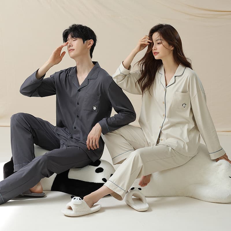 Antibacterial cotton pijama, cardigan for men and women, for beloved 4