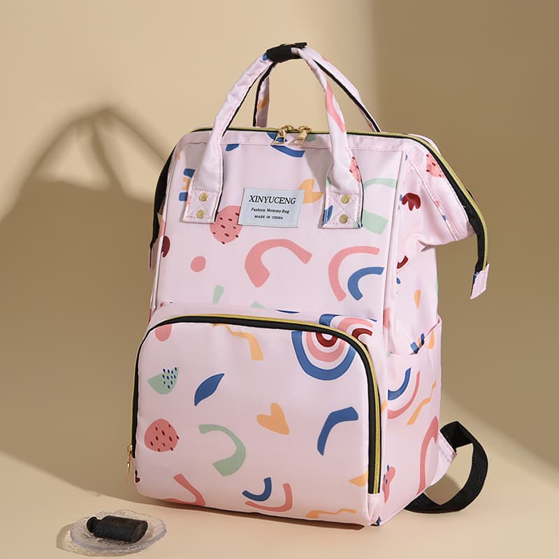 Capacious fashionable children's bag for mother and baby, thermocover to go out, worn on the shoulder 3