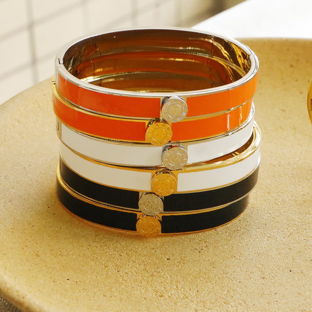 (Cross-border trading), geometric bracelet stainless steel, does not fade, light luxury style 4