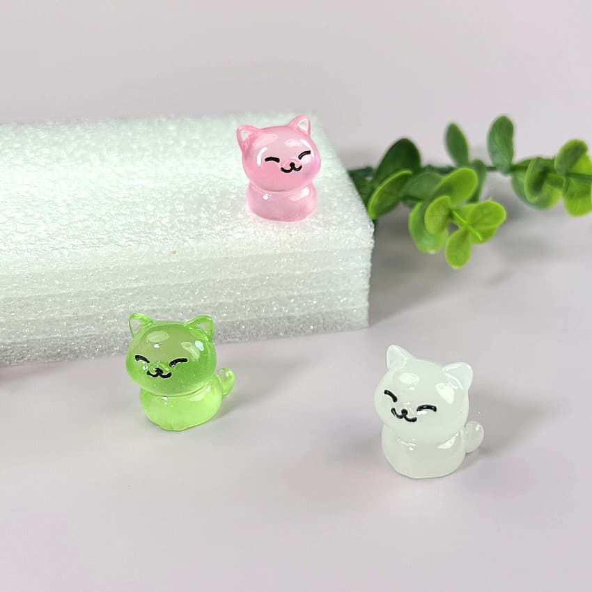Micro landscape, cartoon cute table creative decorations with accessories, accessory, kitten 3