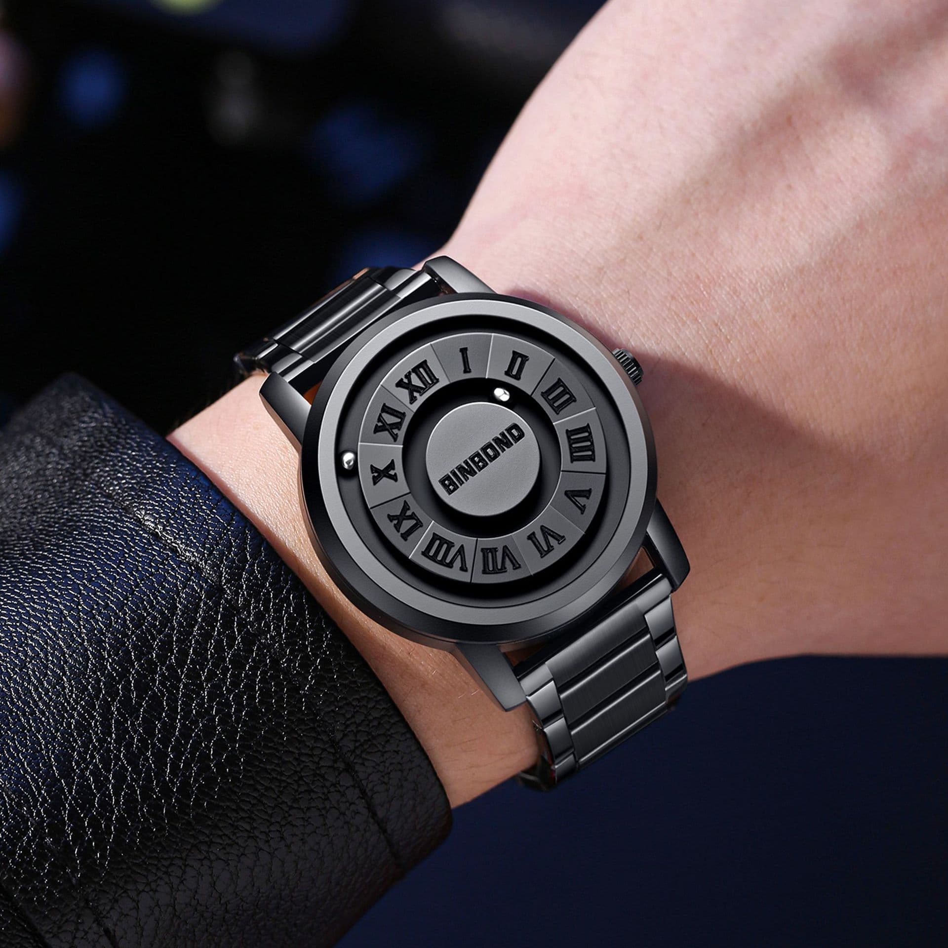 Creative magnetic waterproof men's watch, USA 3