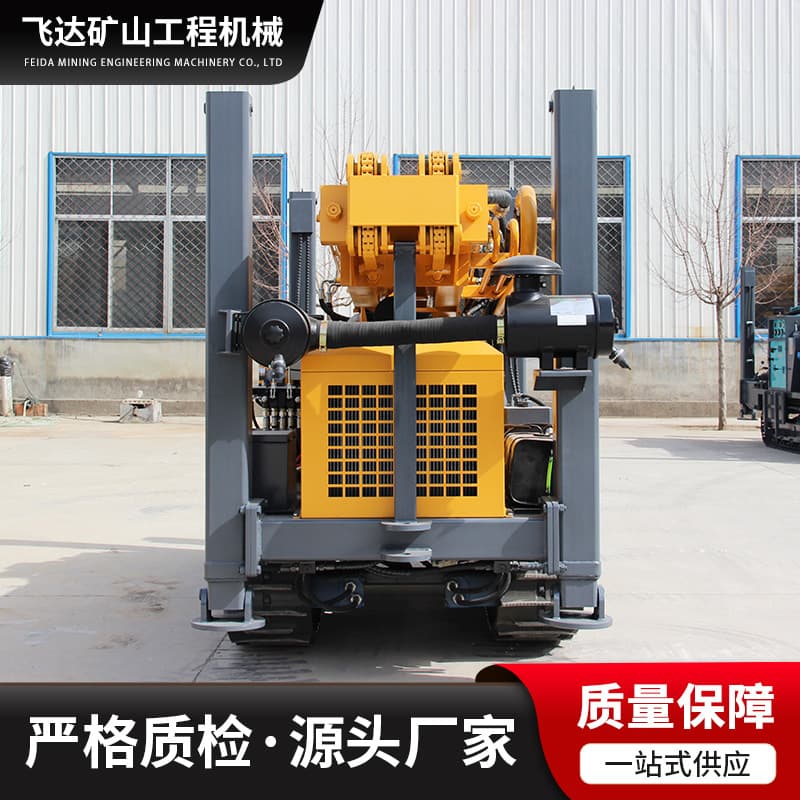 Crawler pneumatic water well drilling rig manufacturer deep water well fully hydraulic diesel integrated machine down-the-hole water well rig 4