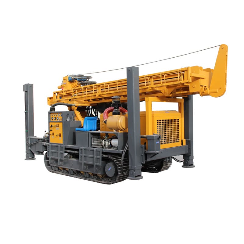 Crawler pneumatic water well drilling rig manufacturer deep water well fully hydraulic diesel integrated machine down-the-hole water well rig 5
