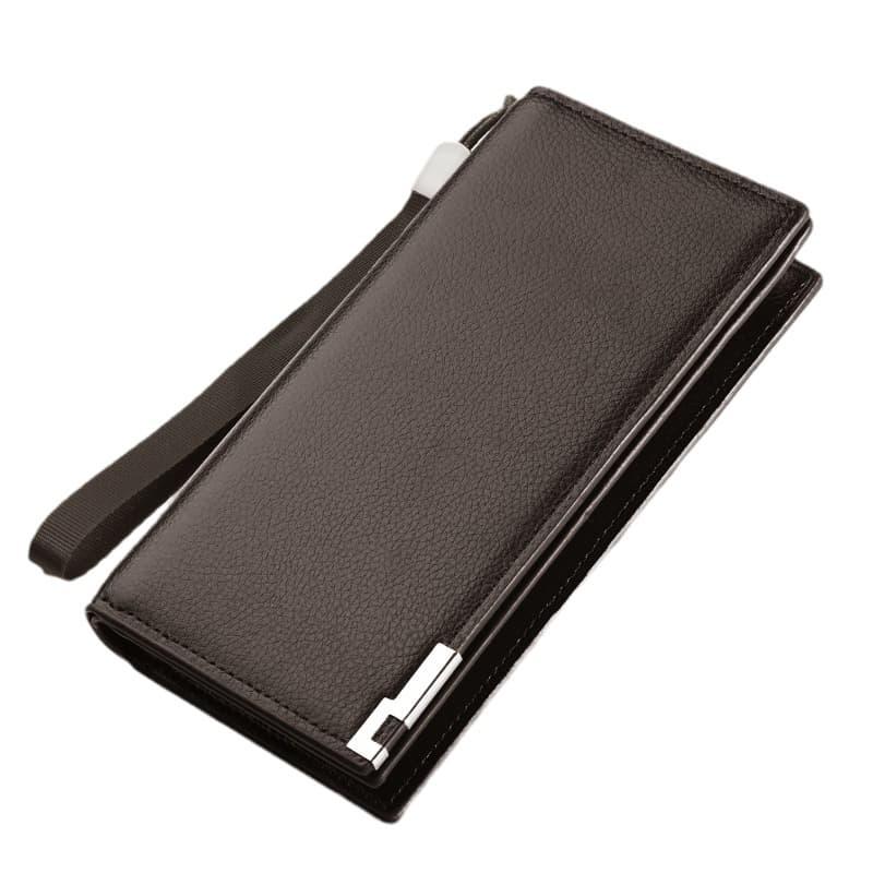 Anti-magnetic long wallet with zipper, card holder, anti-theft 5