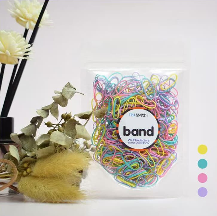 Import children's hair rope, disposable harmless rubber rings, Korean style, no hair damage 4