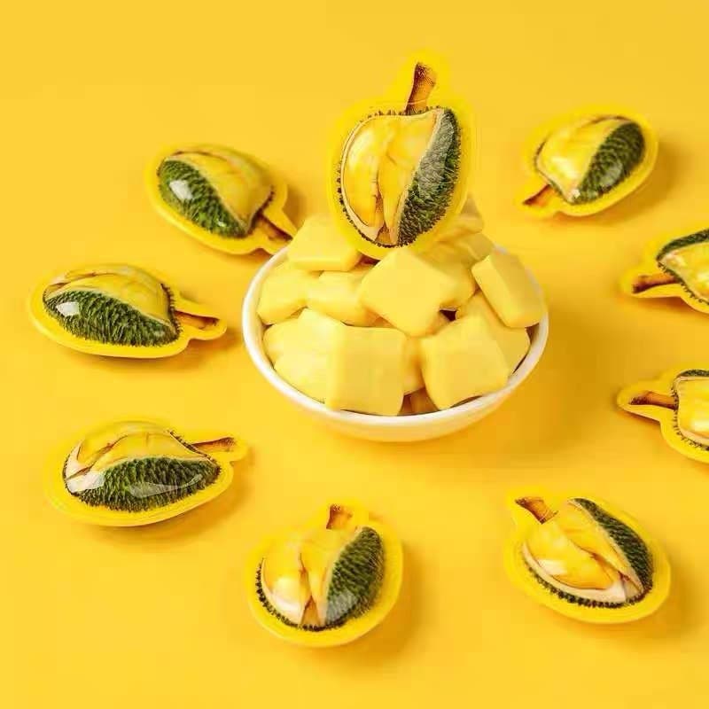 Office snacks 3D durian milk candy gummies durian candy bulk 200g about 30 single small packages 5