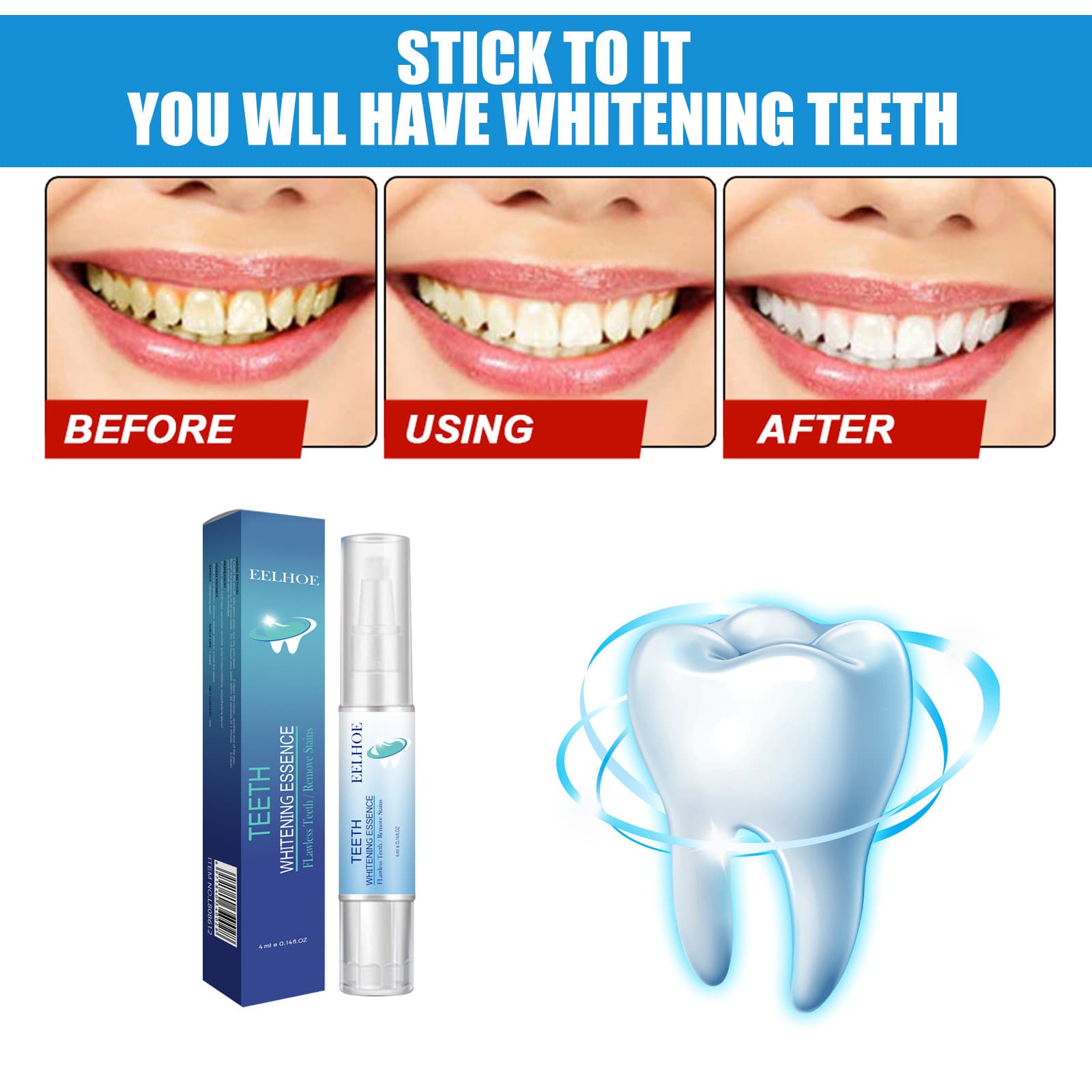 (Cross-border trading), eelhoe, toothbrush, oral care, removal of dental plaque, teeth whitening, (Physicals) 5