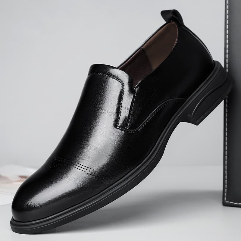 Shoes, suit, spring casual footwear, low leather slip-ons pointed-toe