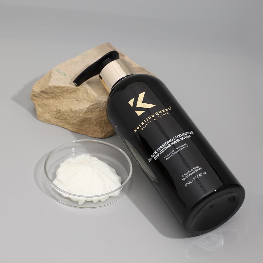 Hot sale of foreign trade, black gold high-end washing suit, protective hair care set 4