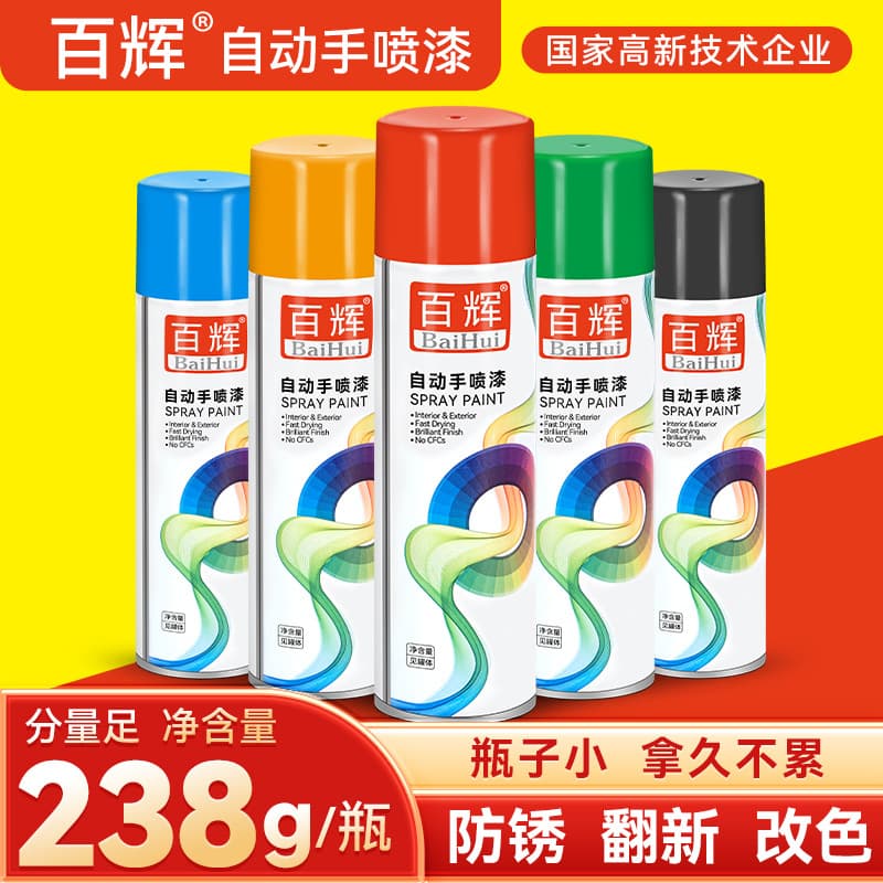 Baihui Auto Metal Anti-Rust Spray Paint Industrial Grade 2