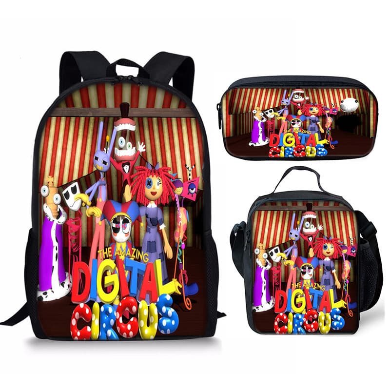 New Magic Digital Circus THE AMAZING DIGITAL CIRCUS student school bag meal bag pencil case 4