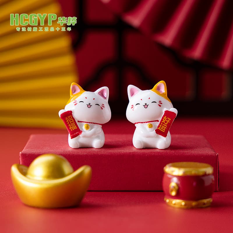 Micro landscape, cute doll, decorations with accessories, table creative accessory, for luck, DIY decoration 4