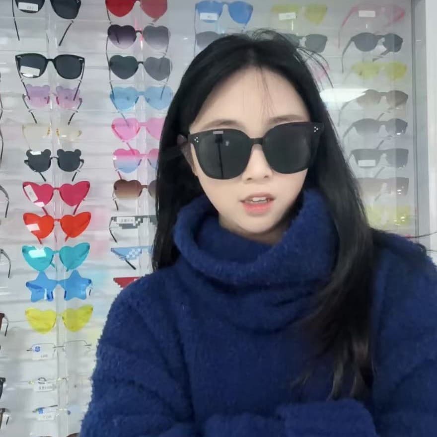 (Cross-border trading), fashionable retro sunglasses, simple and elegant design, internet celebrity 2